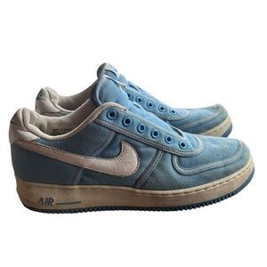 Vintage’03‎ Nike Air Force 1 Low Canvas University Blue White Sneakers